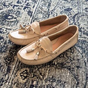 Cole Haan Cream Tassel Loafers